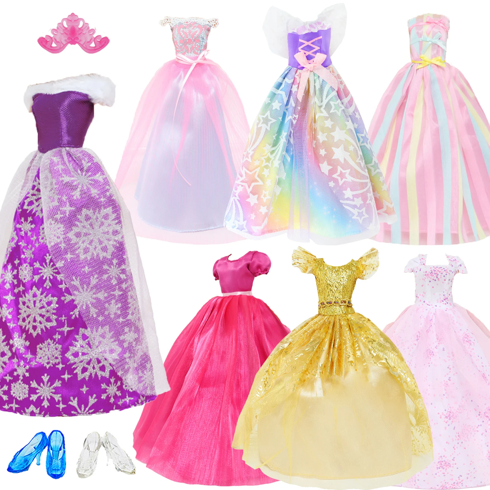 open lace back dress Amazon.com: Girls Doll Clothes and Accessories , Princess Costume , Wedding  Dress , Party Gown Dress for 18 inch Dolls (3Pcs) : Toys & Games