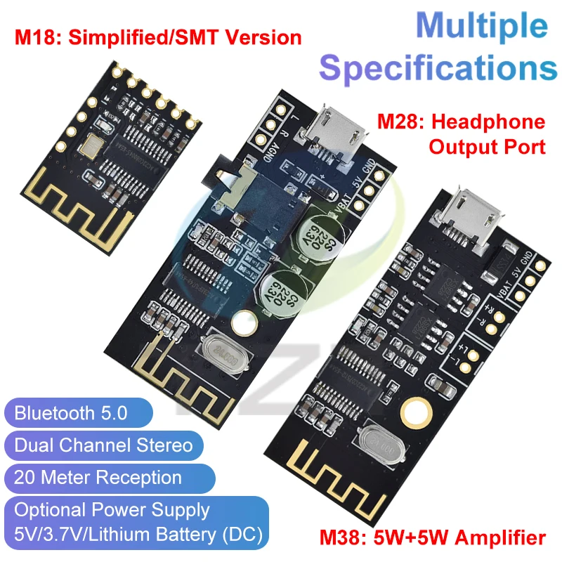 MH-MX8 MP3 Decoder Board Bluetooth 5.0 Audio Modul Verlustfreie Stereo DIY Refit Lautsprecher Hohe Fidelity HIFI