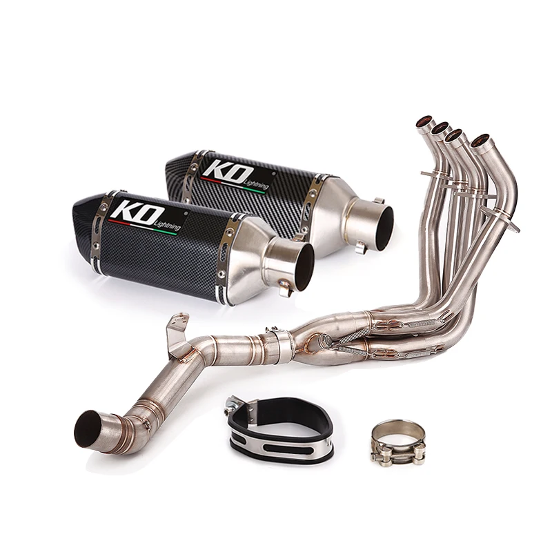 For Kawasaki Z900 SE Until 2022 A2 17-19 Front Link Pipe Section Removable Diameter Slip-on Exhaust System Muffler Modified 51MM