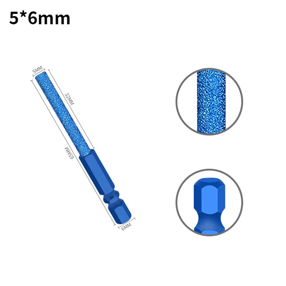1PCS  Diamond Coated Grinding Bits For Rust Removal Polishing-Hole Processing Craft Engraving Tools Abrasive Power Tool Parts