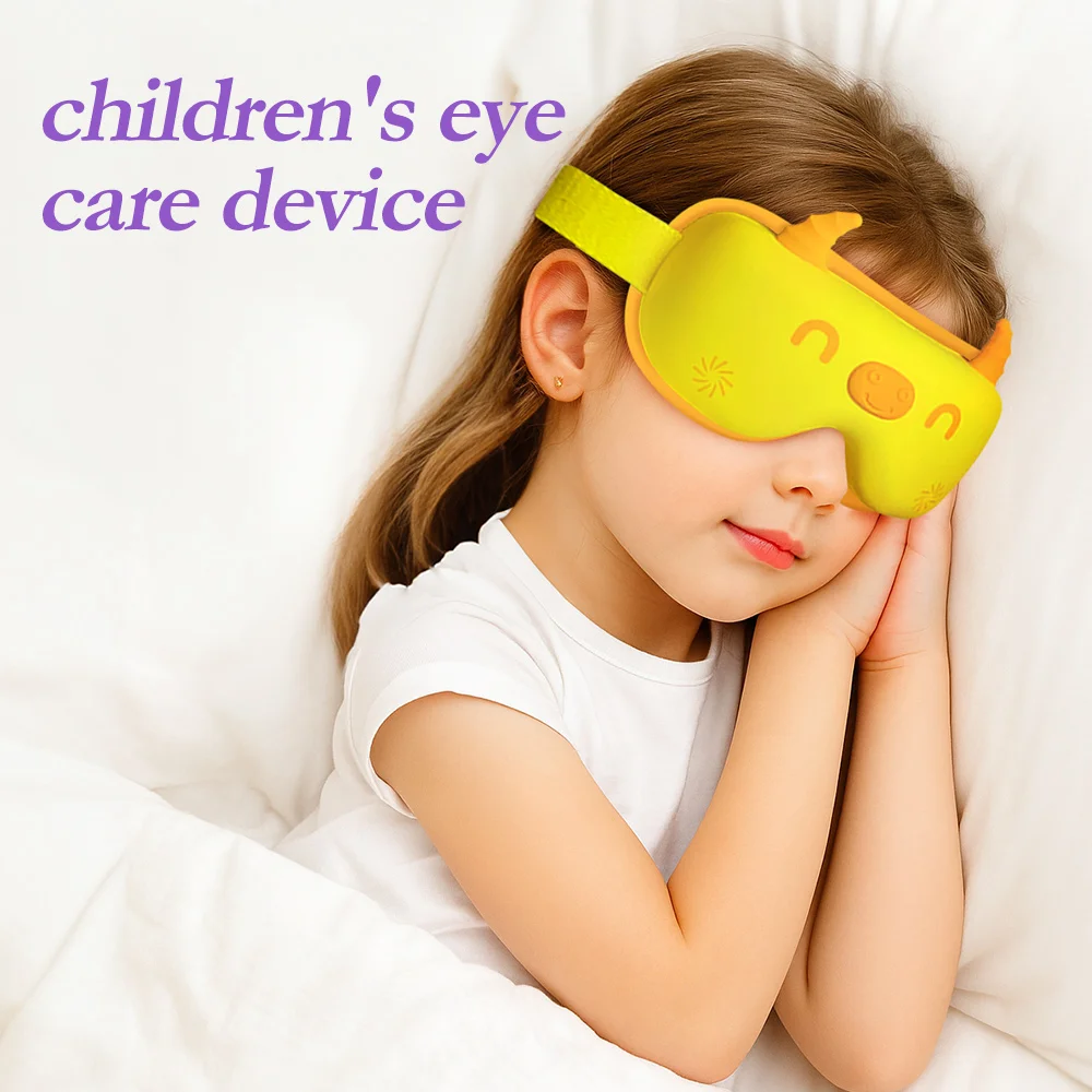 

Mini Heated Eye Massager Smart Eye Mask for Relaxation Eye Care Device Face Massage Device Cute Smart Gift for Boys Girls