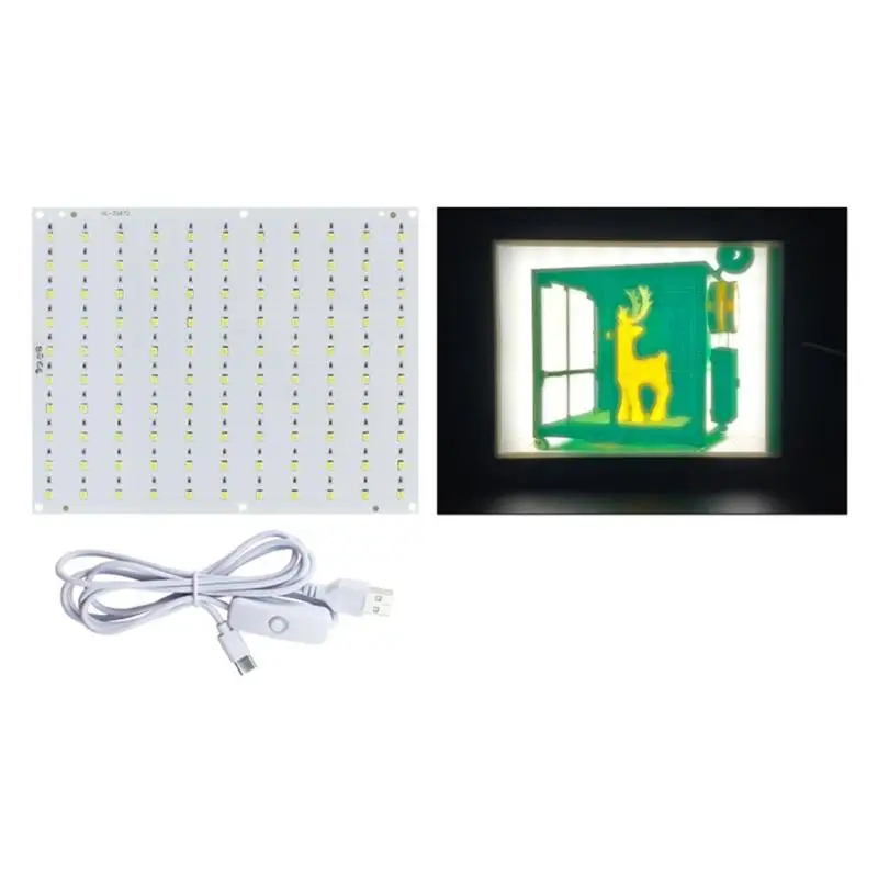 Y1UB Multiple Device Compatible Backlights Plate For 3D Printing ABS Material Engineering Seamless Installation Process Color