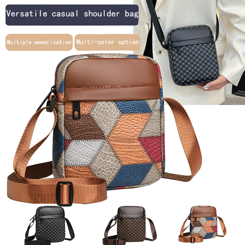 

Мужские и женские сумки через плечо на одно плечо для повседневных поездок, модные и простые прямоугольные сумки.