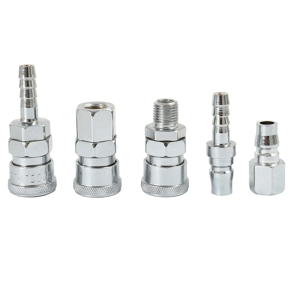 18 Piece Set of Pneumatic Connectors for Air Tools Heavy Duty Quick Couplings with Easy Installation for Workshop Use