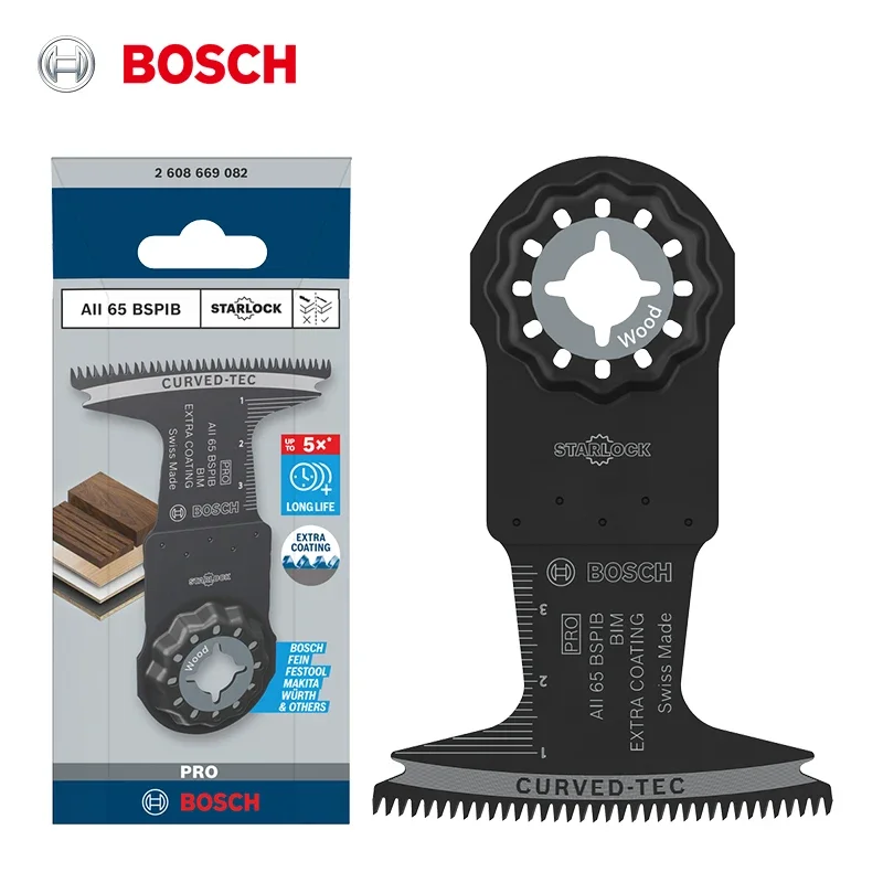 

Полотно для лобзика Bosch PRO ALL 65 BSPLIB StarLock 65x40 мм — биметалл для твердой древесины/покрытого пластика — подходит для многофункциональных инструментов Bosch GOP (1 шт.)