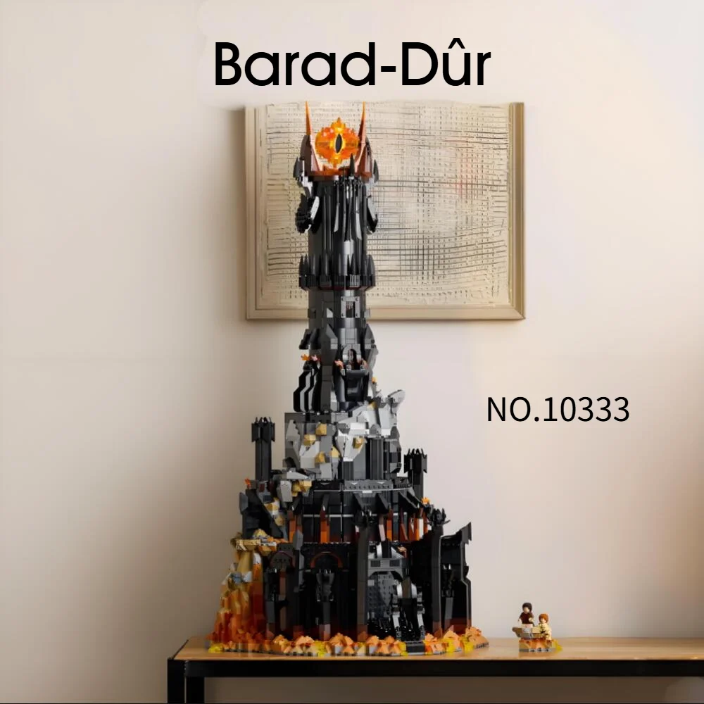 5471Pcs 2025 New 10333 Barad-Dur Black Tower Model Building Blocks Kit Bricks Creative MOC Toy for Boys Adult Birthday Gifts