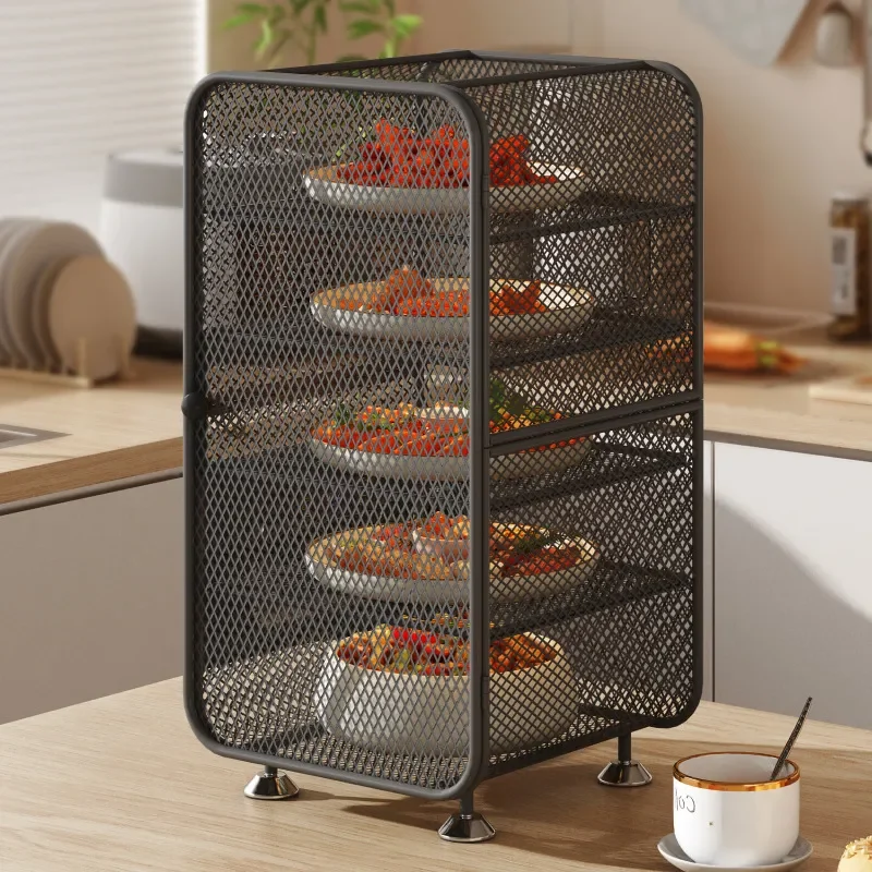 Leftovers Storage Cabinet Breathable Insect Proof Cupboard Multi Layer Rack Kitchen Storage Organizer Shelf