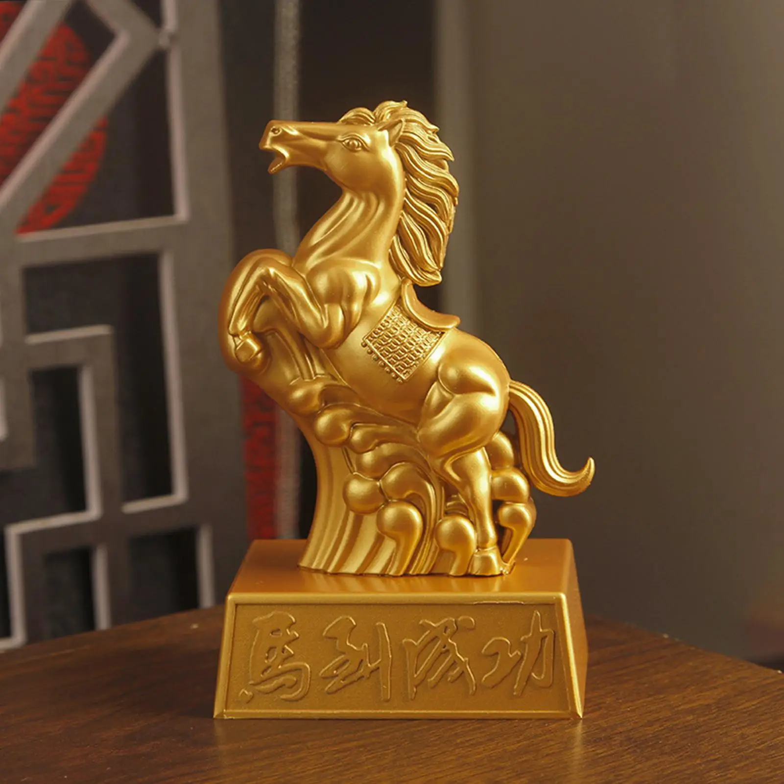 

Декоративная скульптура лошади, статуэтка китайского года Лошади 2026, художественная фигурка лошади к Китайскому Новому году, сувениры с изображением лошади по китайскому зодиаку