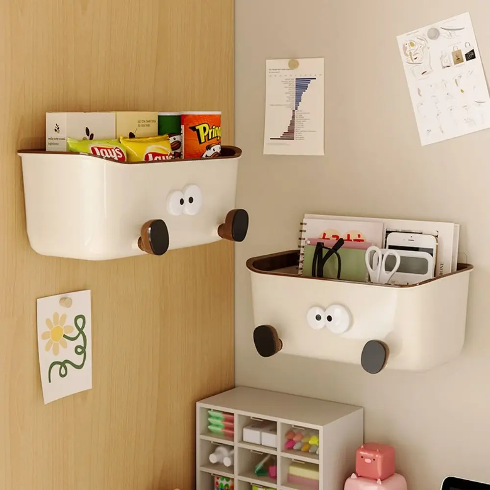 

Large Capacity Bedside Hanging Basket Storage Rack Cartoon Desktop Storage Box Dormitory Wall-mounted