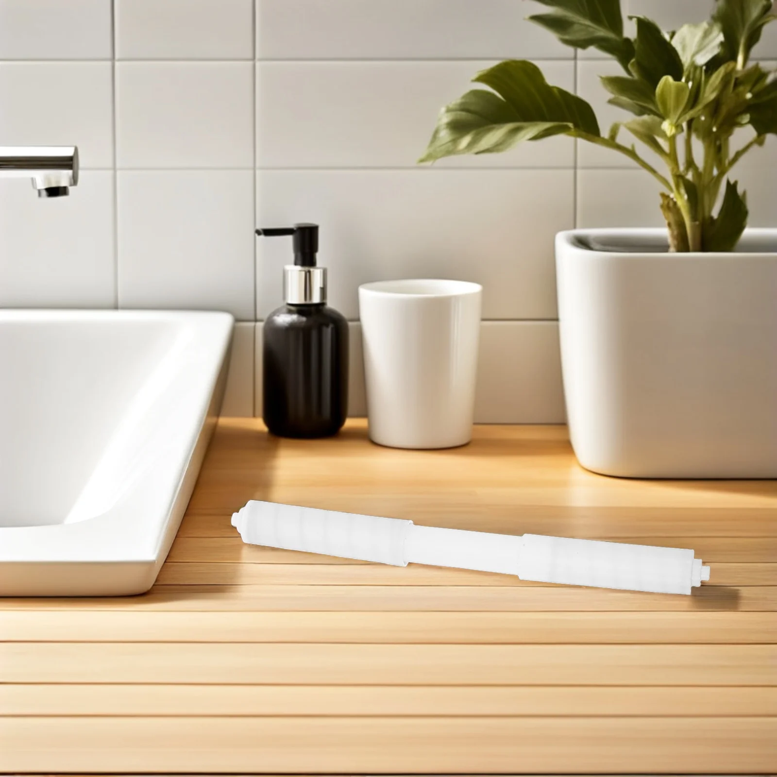 

4 шт. пружинная стойка для салфеток, вал, держатель для бумаги, сменный стержень, керамика, ролик для ванной комнаты, ABS