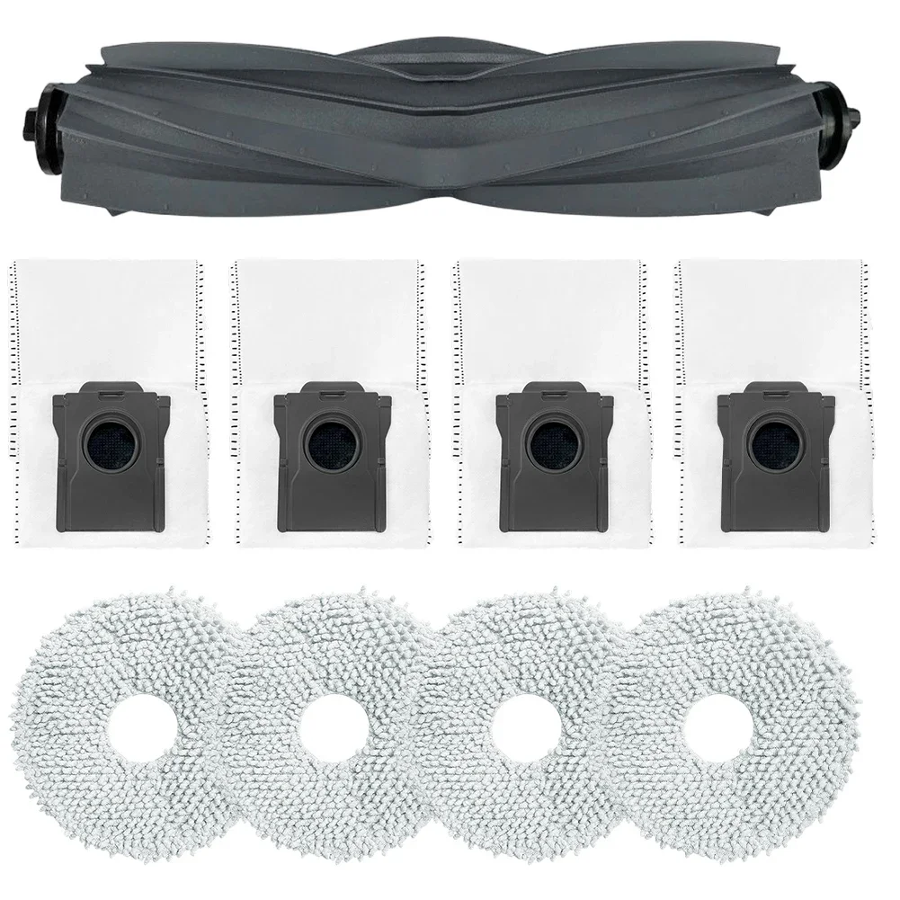 

For Mova E40 Ultra Robot Vacuum Cleaner Parts Kit Roller Brush Mop Pads Dust Bags Replacement Accessories Set