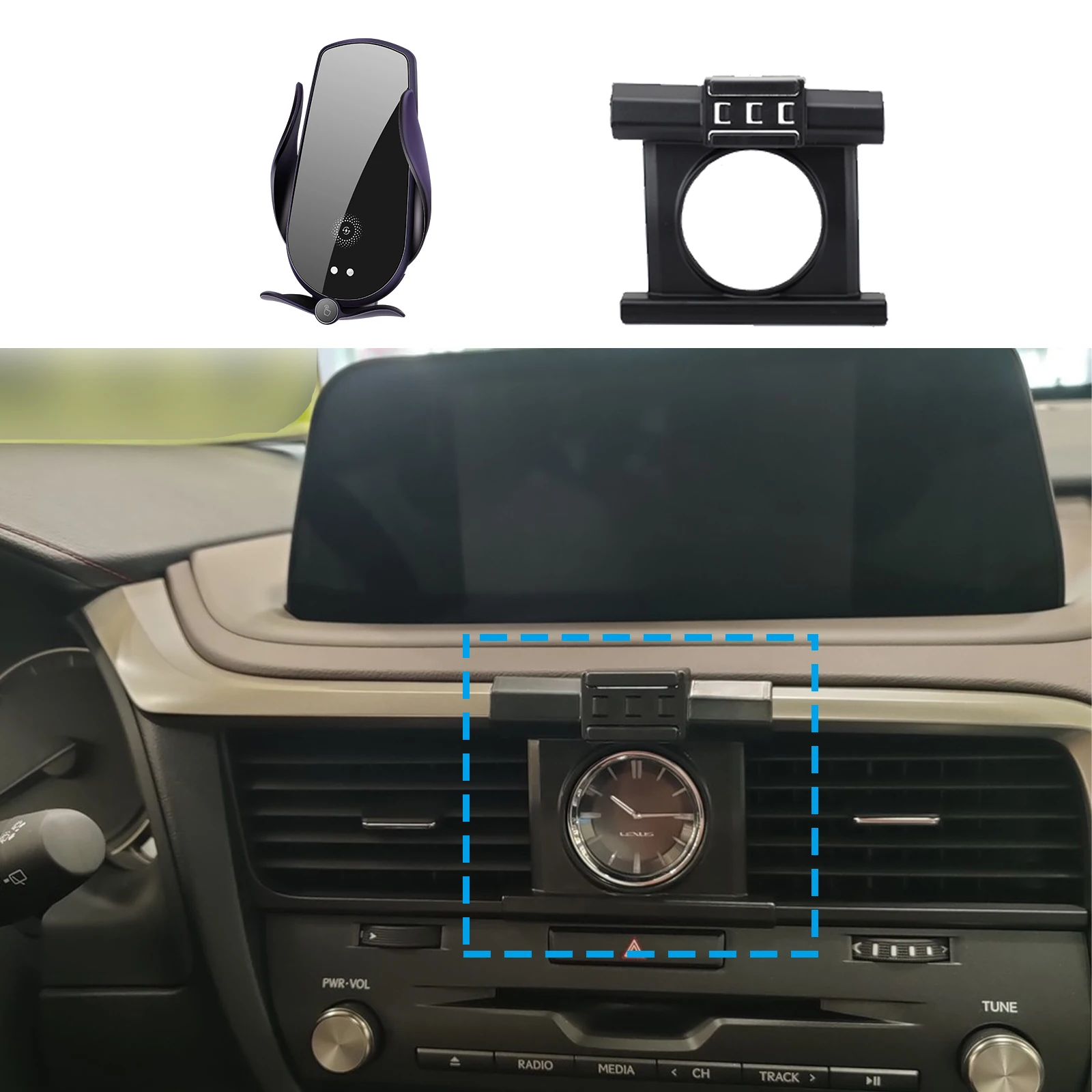 

Car Mobile Phone Holder Stand Auto Accessories for Lexus RX 350 L 450h AL20 2016 2017 2018 2020 2021 2022 GPS Bracket Navigation