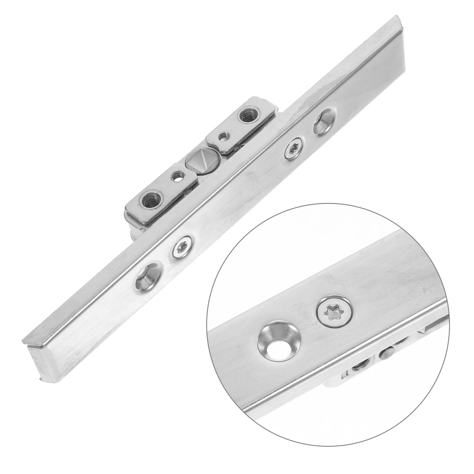 

Stainless Steel Window Handle Lock Box for Wooden Windows Silver Casement Durable Sliding Hardware Flat Latch Fit Decor Window