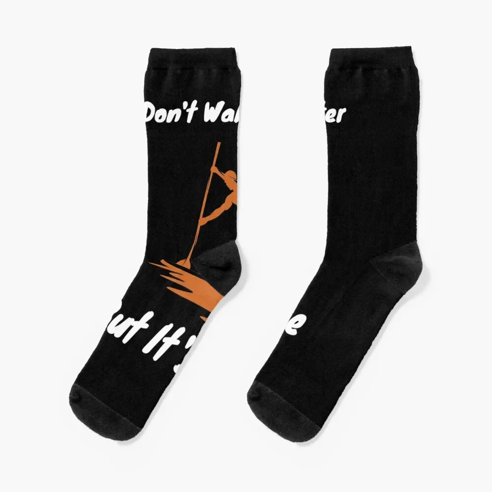 

I dont Walk on water but it s Close Stand up Paddle Board Socks short anti slip football Non-slip Socks Men Women's