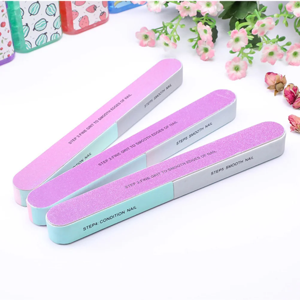 

Nail Sanding Block Polisher 7 Grit Levels Durable Soft Sponge Material Washable Reusable Nail File Buffer Tool for Professional