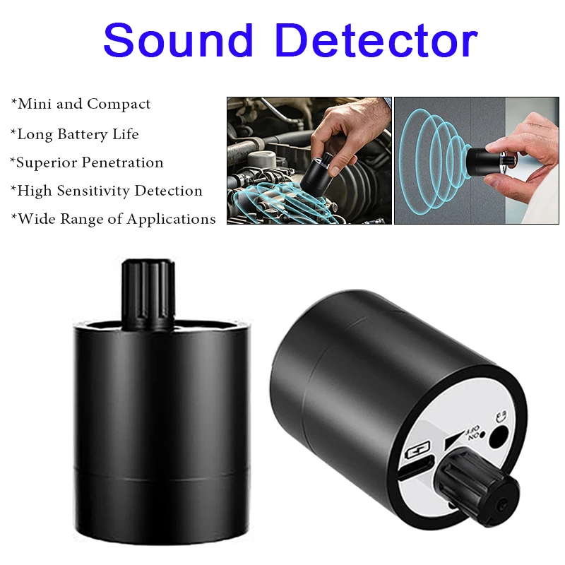 Multi-functional Water Leak Detector Mini Portable Sound Detector Suitable For Leak Detection Of Various Construction Pipe