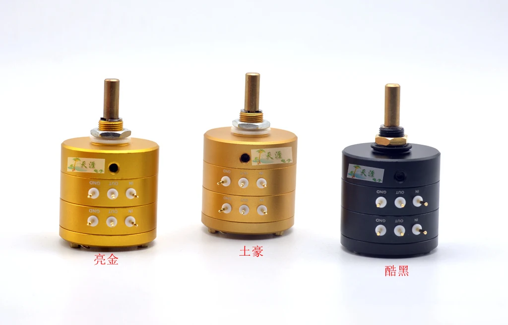 24-Speed copper shaft aluminum alloy shell, sub-pressure type two-channel volume potentiometer