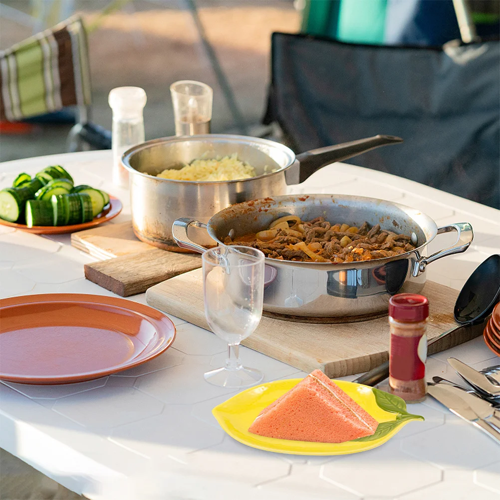 

Ceramic Lemon Plate Decorative Food Serving Dish for Home Restaurant Bar Ktv Exquisite Design Smooth Surface Lemon Plate