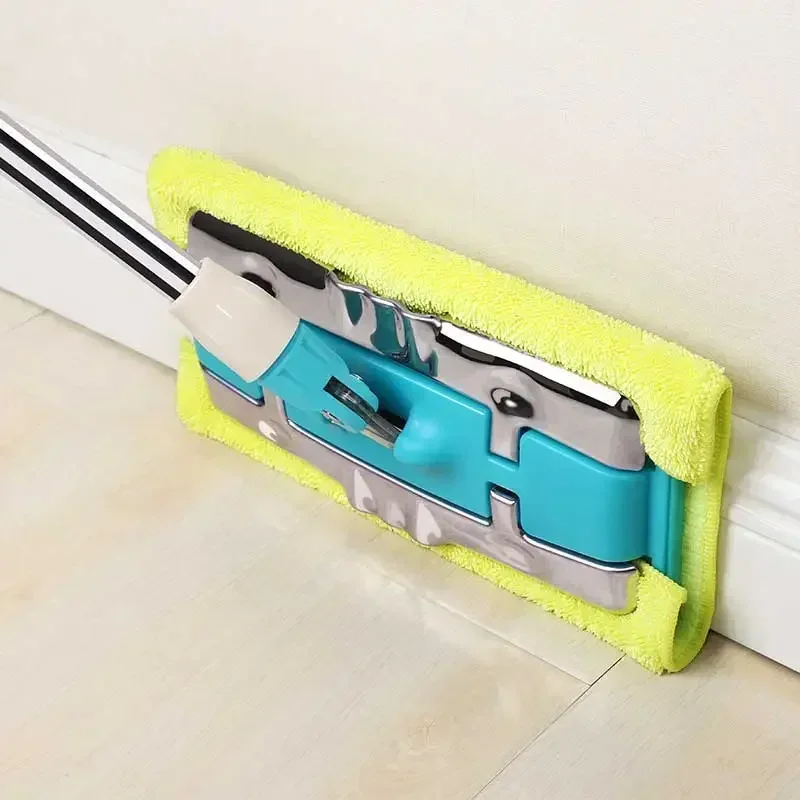 JOYBOS Wet Mops High Quality Clamp Microfiber Cloth Wood Tiles Floor 360° Rotating Dust Flat Lazy Large Steady