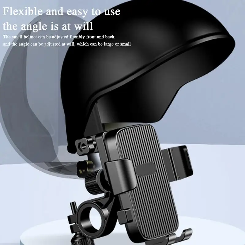 Motorcycle Phone Mount Helmet Mobile Phone Holder 360 Rotation Motorcycle Cellphone Mount For Bicycles Handlebar