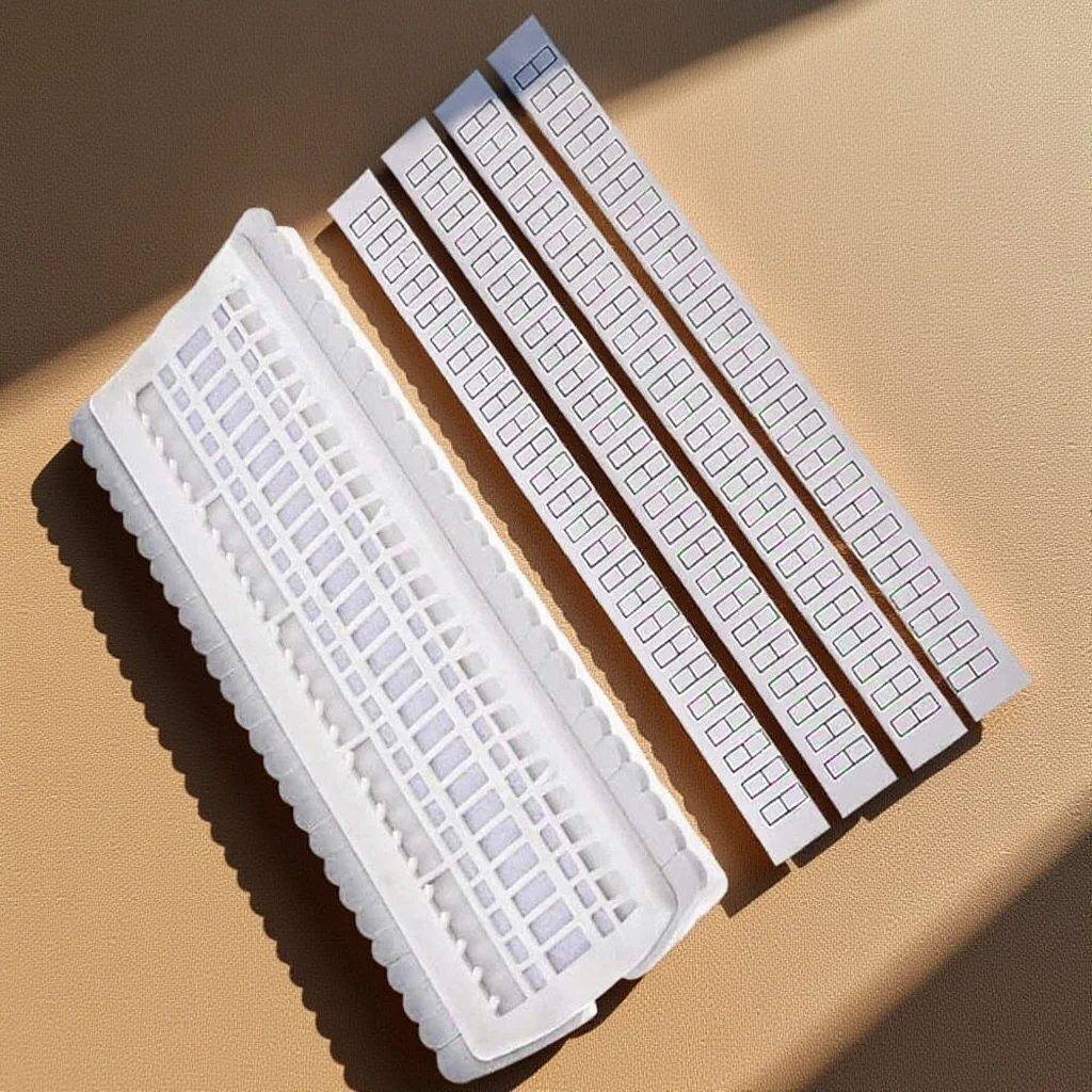 

Cross Stitch Thread Organizer 50 Holes Plastic Floss Holder Mini Needle Arranger for Easy Carry and Storage White