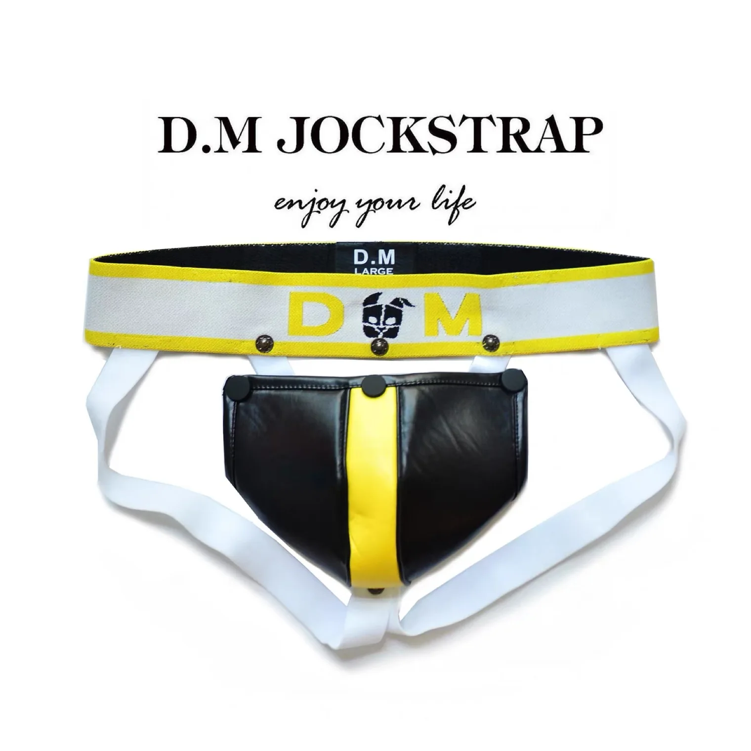 Men\'s Gay Underwear Low Waist Jockstrap Sexy Detachable Button Panties thong personality Orgy Party Show