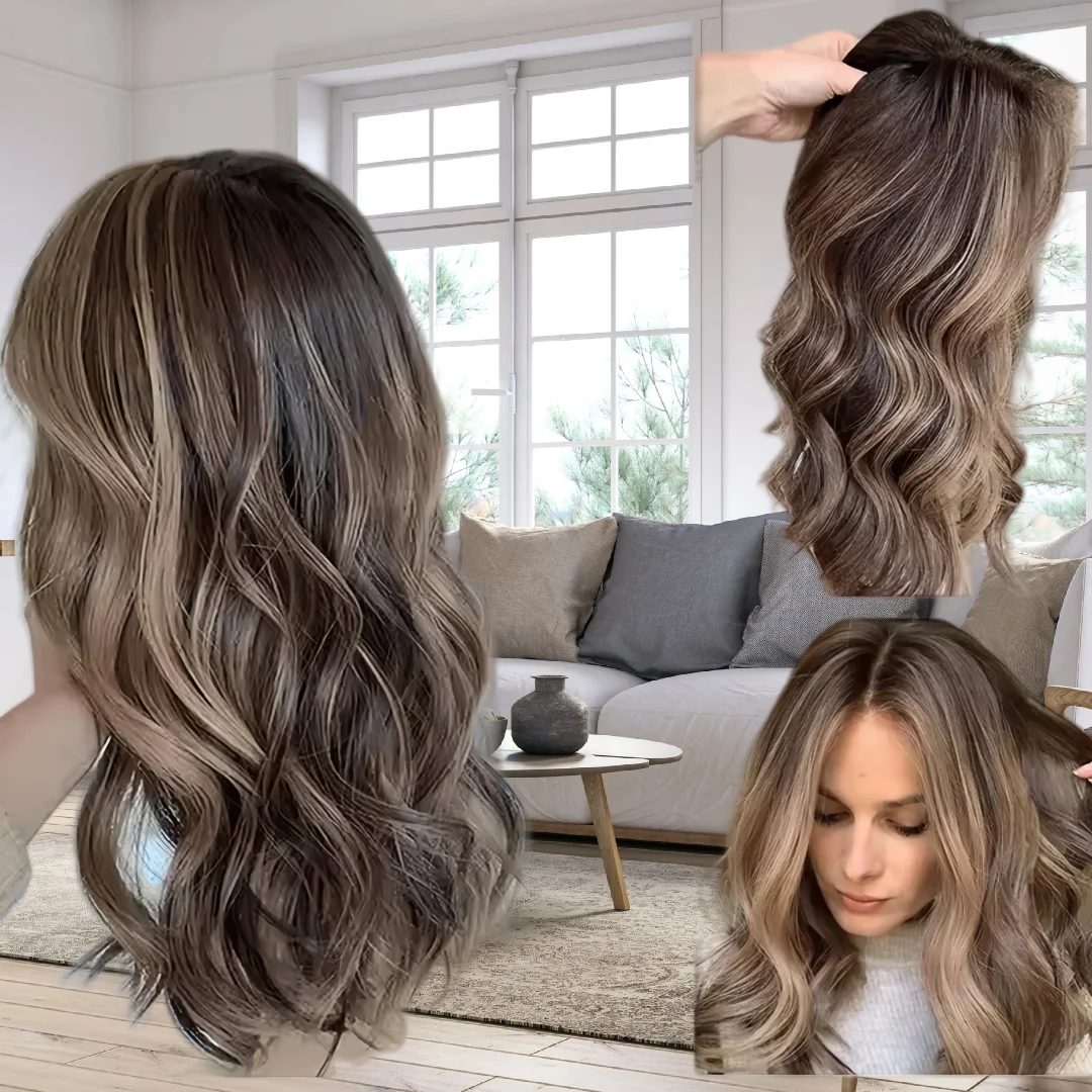Natural Glueless Highlight Brown Body Wave Soft 5x5 Silk Base  Jewish Human Hair Wig  Baby Hair HD Lace European Hair Preplucked