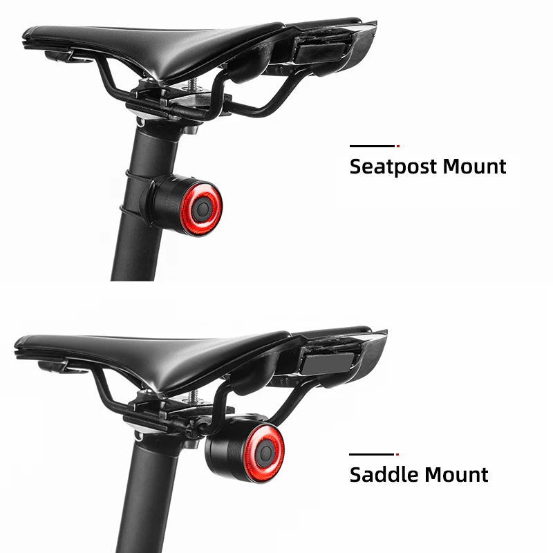 AliExpress ROCKBROS Smart Bicycle Rear Light Auto Brake Sensing IPX6 Waterproof Cycling Tail Lamp LED USB Charging Safety Bike Taillight Q5
