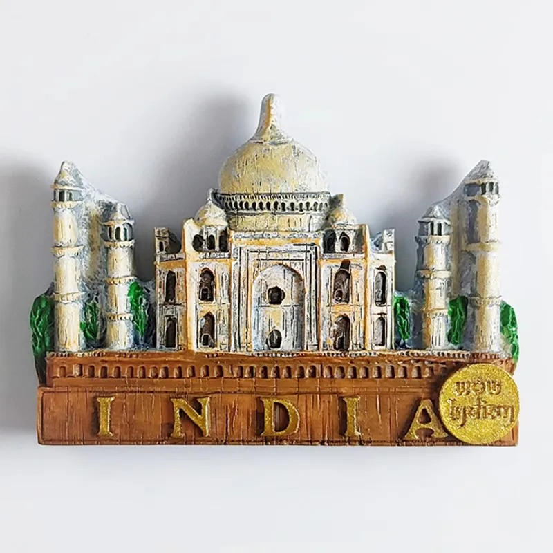 India Travelling Souvenirs Golden Temple Indiaa Fridge Stickers Taj Mahal Panjim Amritsar Khajuraho Fridge Magnets Wedding Gifts