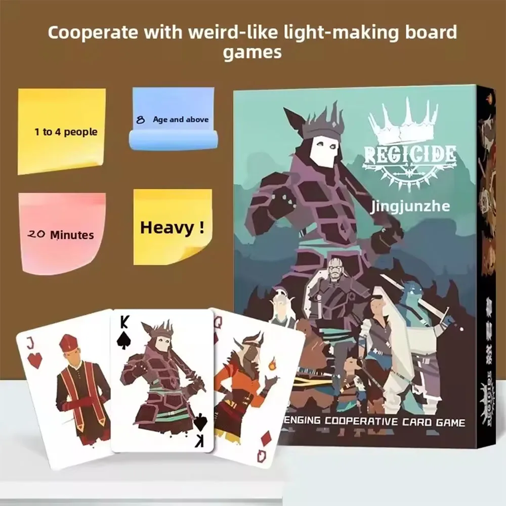 

Настольная игра «Регицид» для 1–4 игроков, семейная/вечеринка, забавная настольная игра, стратегическая игра «Друзья развлечения»