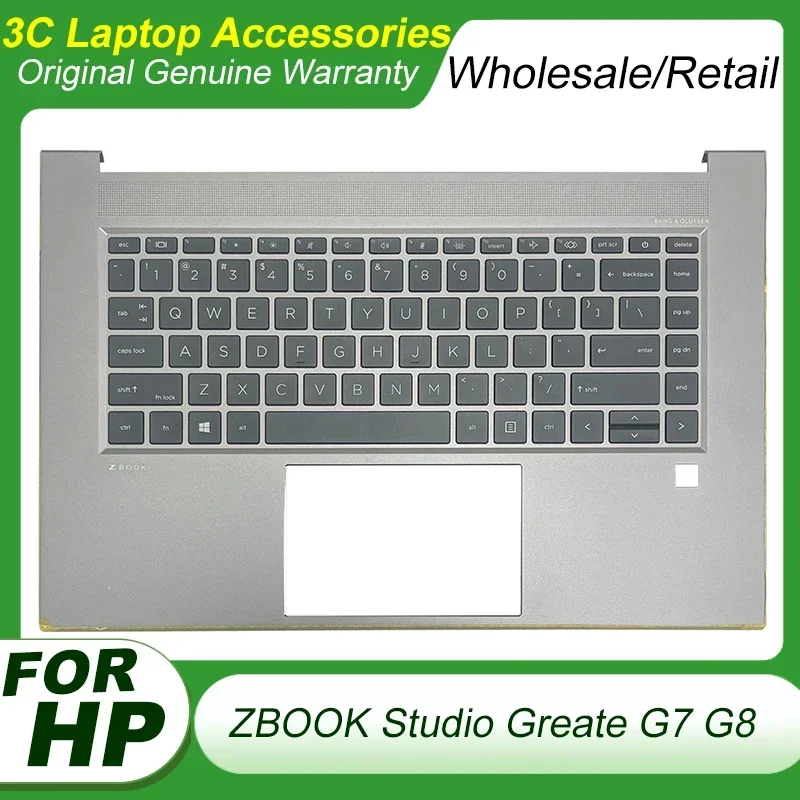 

Original US Keyboard for HP ZBOOK Studio Greate G7 G8 Laptop Palmrest Top Case Upper Cover with Keyboard Backlight M14608-001