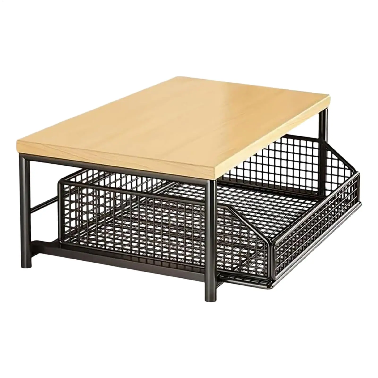 Estante de Almacenamiento para Cocina con Cajón para Frutas, Verduras, Horno Microondas, Ollas, Platos, Especias, Organizador para el Hogar y Apartamento