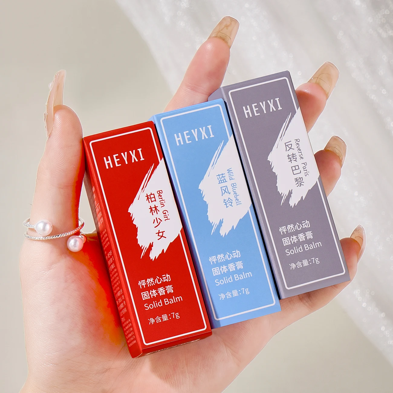 Heart pounding solid ointment, lasting fragrance, solid perfume, solid ointment for students