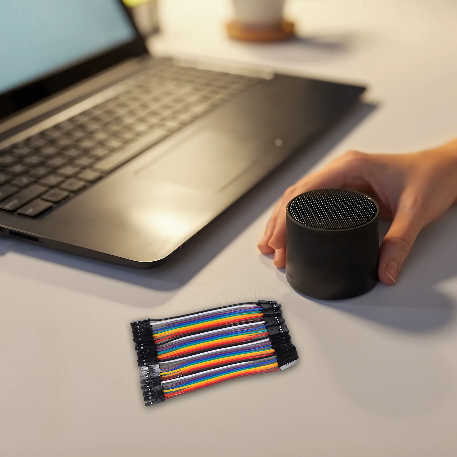 

40Pcs 10Cm Colorful Female to Female Jumper Cables Wire Set 2.54mm Compatible Breadboard Jumper Wires Kit Electronic DIY