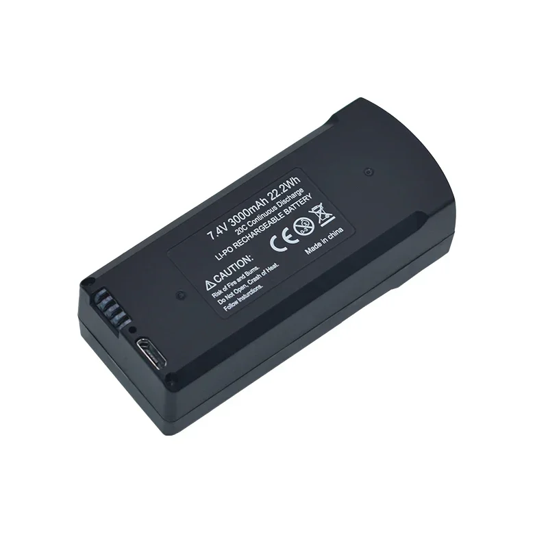 V198 PRO MAX sin escobillas GPS evitación de obstáculos control remoto drone quadcopter accesorios 7,4 V 3000Mah batería USB/5To1 cable