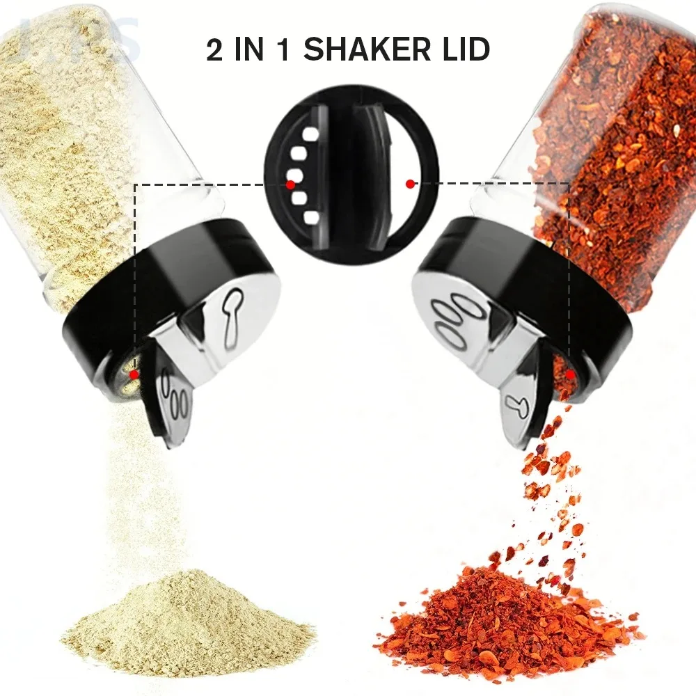 New Portable Condiment Bottle BBQ Camping Pepper Shakers Spice Salt Seasoning Jar