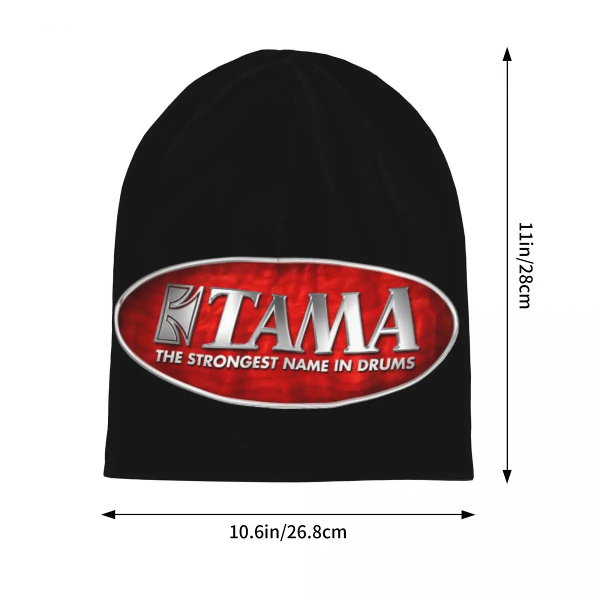 타마 드럼 로고 스컬리 비니 모자 따뜻한 가을 겨울 야외 모자 니트 보닛 캡 남성 여성 성인용
