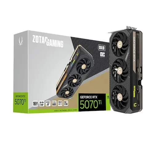 [Out of Stock, Cannot Ship] Official Importer, Domestic After-Sales Service, Genuine Zotac Gaming Geforce Rtx 5070 Ti Solid Oc D7 16Gb