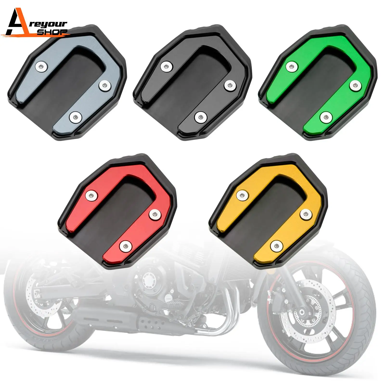 Areyourshop Kickstand Enlarge Plate Pad fit for Kawasaki Vulcan S 650 VN650 2015-2021 moto parts