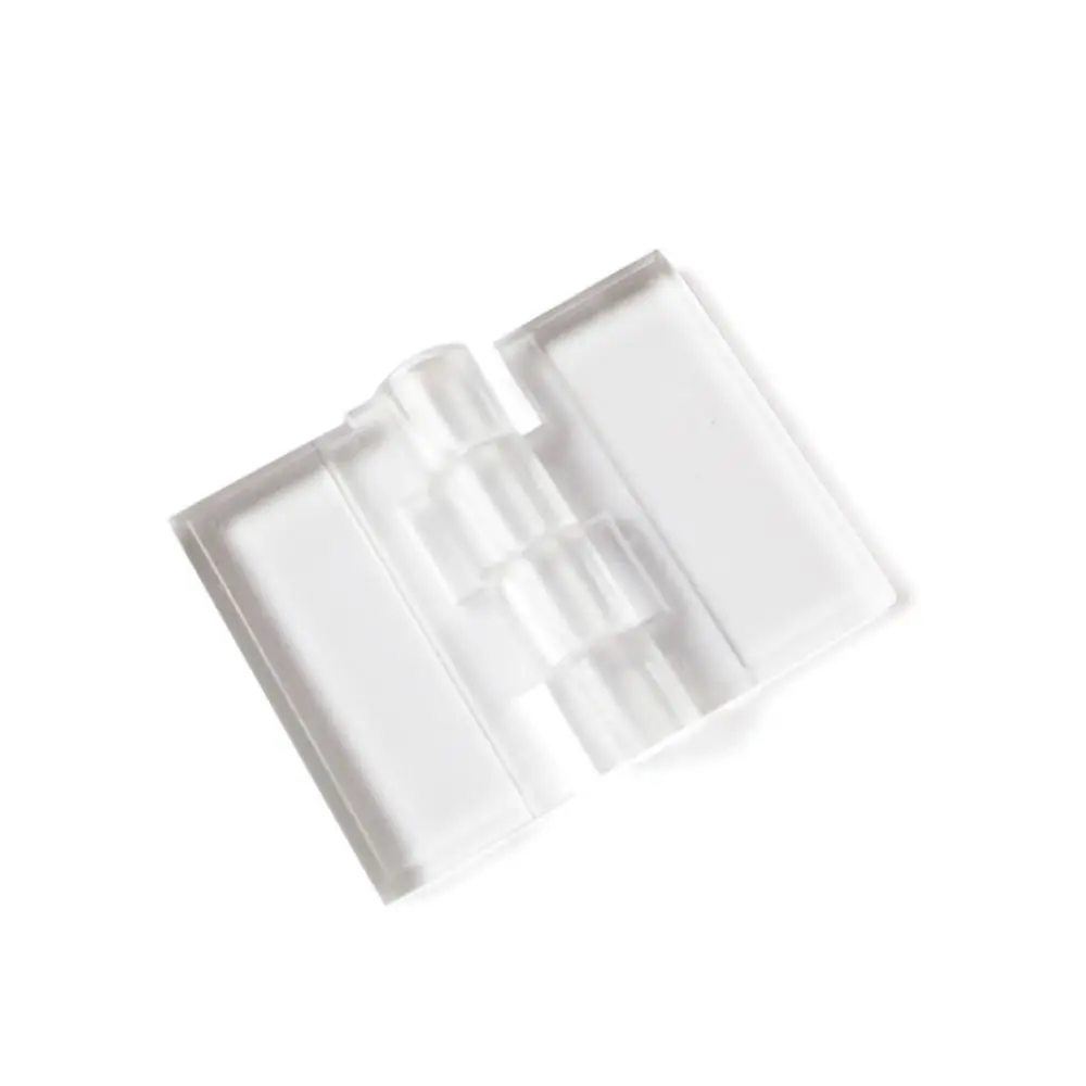 10 قطعة مفصلات متينة شفافة قابلة للطي مفصلات أبواب أكريليك شفافة 270 درجة أثاث قابل للطي صندوق باب خزانة ذاتية الصنع