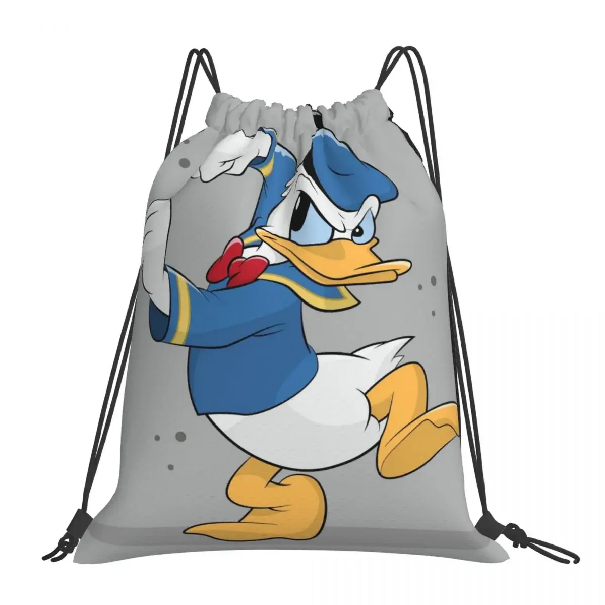 

Водонепроницаемый открытый пляжный плавательный спортивный рюкзак на шнурке с изображением Дональда Дака, органайзер, сумка для хранения в тренажерном зале