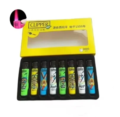 2026 CLIPPER Creative Windproof Lighter Personality Red Flame Butane Torch Lighter Cigar Accessories Men Gift Collection