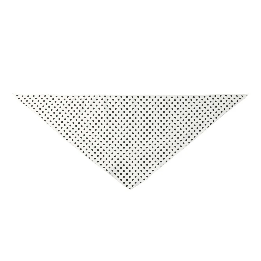 Vintage Solid Color Polka Dots Triangle Scarf Thin Versatile Foulard Hair Band Neckerchief Lightweight Bandana Festival