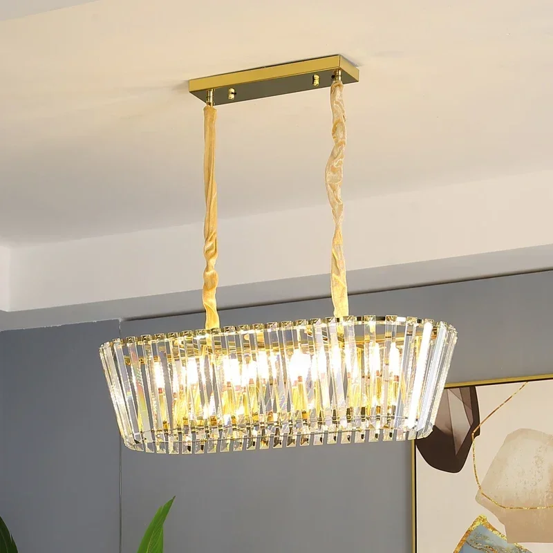 

Modern Luxurious Minimalist Crystal Golden Chandelier Lustre Lampen For Living Room Dinning Home Decor Light Fixture