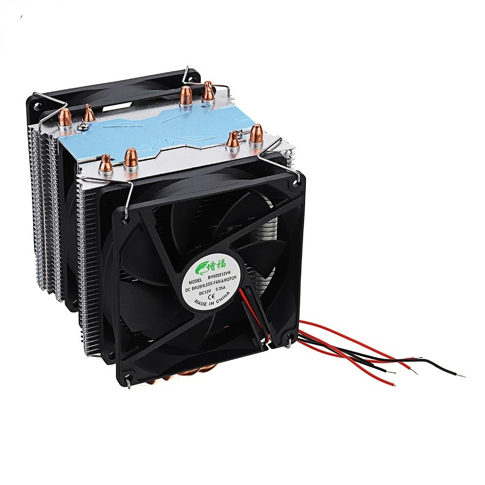 Four Copper Tube Semiconductor Refrigeration Fish Tank Cooling Refrigerator With Power Supply