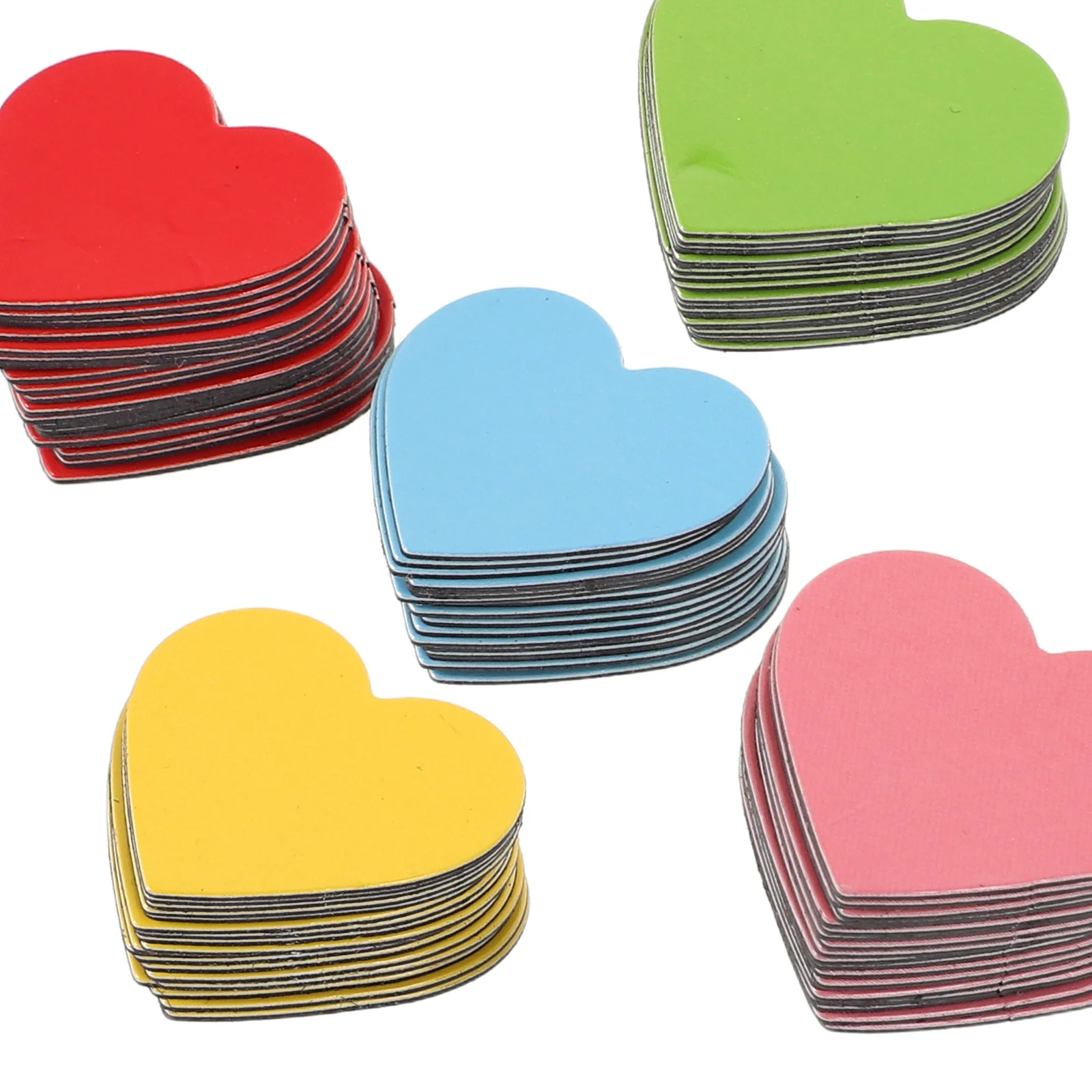 100 قطعة مغناطيس ناعم على شكل قلب حزمة كبيرة للفصول الدراسية والمكتب وخزانة الثلاجة وباب الزفاف المزخرف لعيد الحب