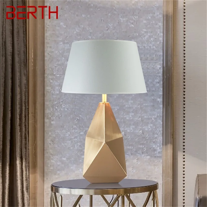 

BERTH Modern Table Lamp Bronze LED Desk Light Creative Design Decorative for Home Bedroom Living Room Office