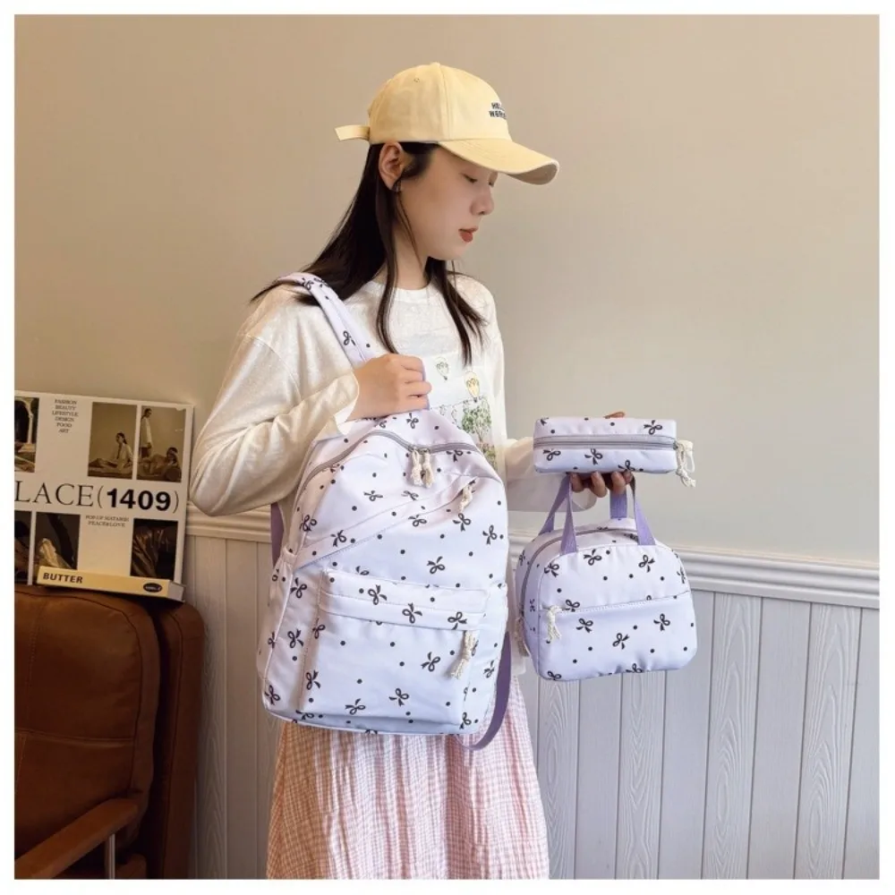 1set Portable 3 in 1 Student Backpack with Pencil Bag Large Capacity School Backpack handle bag Travel Backpack Students