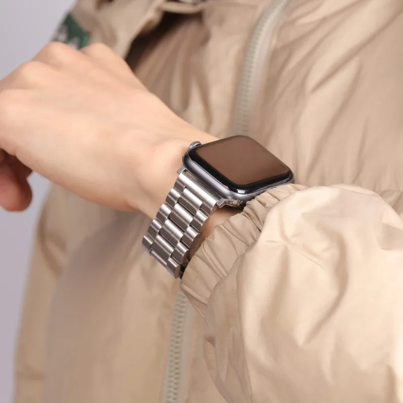 Armband für Apple Watch Ultra 2 3 Band 49mm 38 46 42 41 45 40 44mm Edelstahl-Armband IWatch Serie 12 11 10 9 8 7 SE 6 5 4