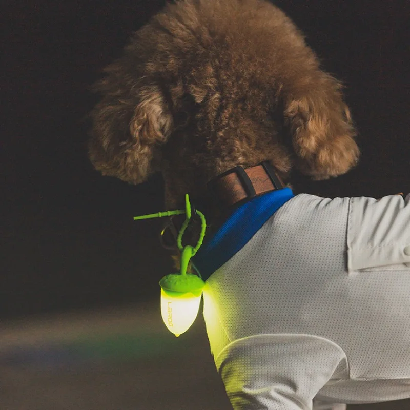 Dog Glow-in-the Dark Pendant Walk Dogs Pet Fun Led Rechargeable Pendants Waterproof Night Prevent Lost Pet Products Accessories